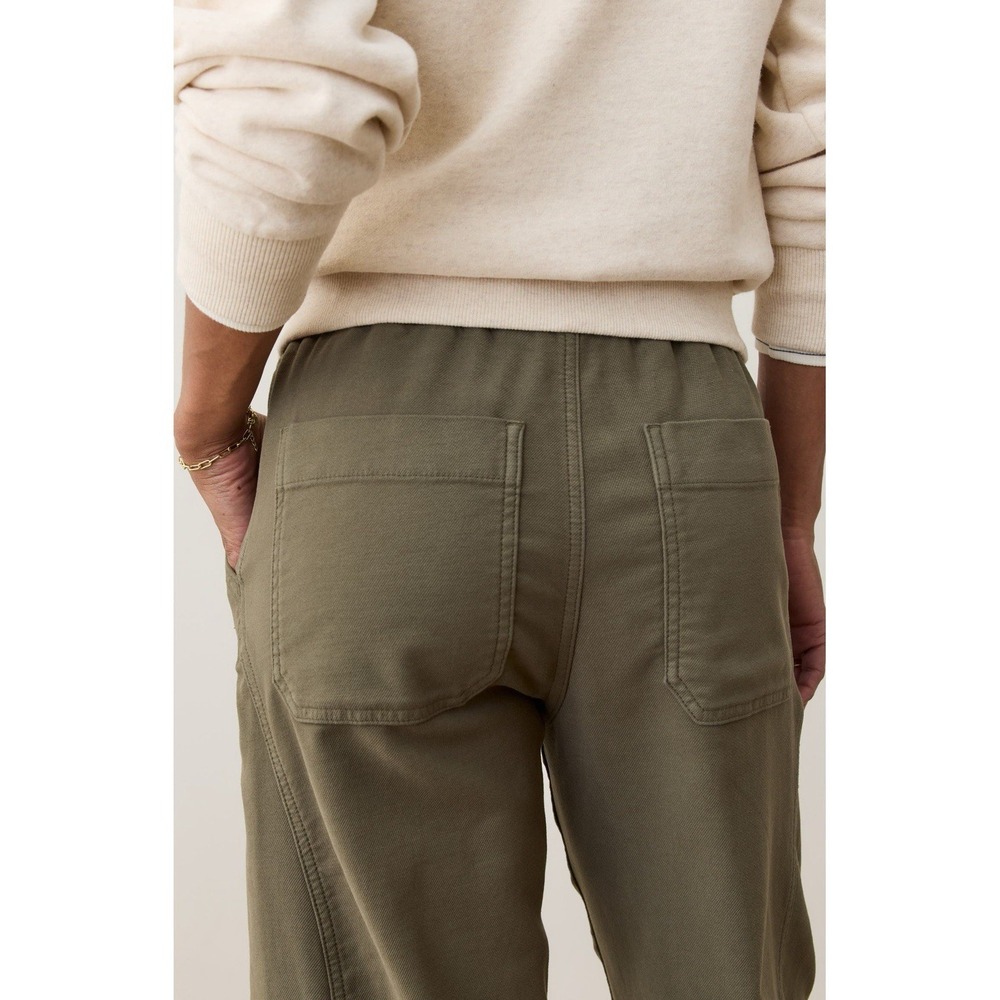 NWT Marine Layer Jessie Barrel Leg Pants Green Olive M  Drawstring Casual $128 - Picture 5 of 13
